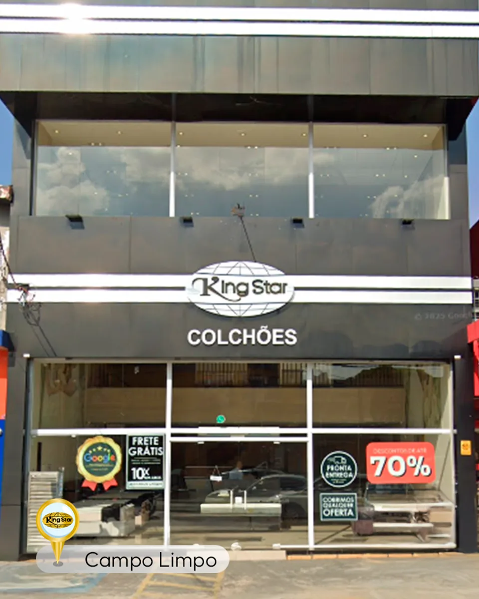 Fachada da loja King Star Colchões Campo Limpo