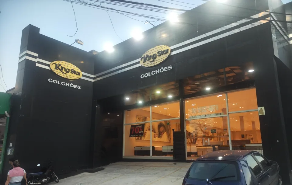 Fachada da loja King Star Colchões Diadema
