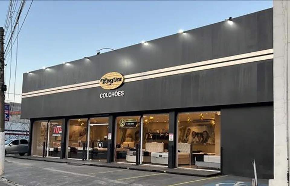 Fachada da loja King Star Colchões Franco da Rocha