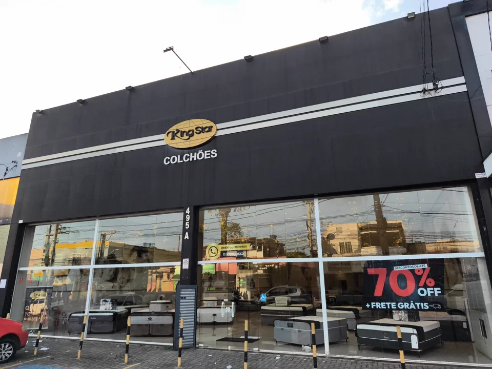 Fachada da loja King Star Colchões Guaianases