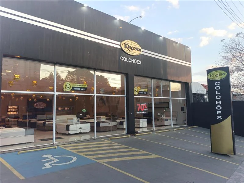 Fachada da loja King Star Colchões Guarulhos Vila Galvão