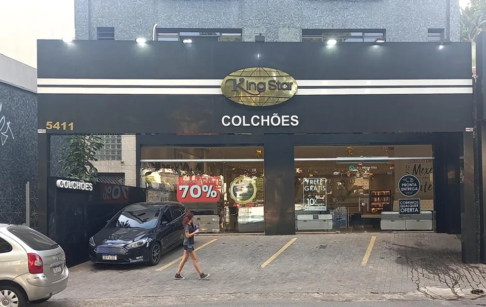 Fachada da loja King Star Colchões Imirim