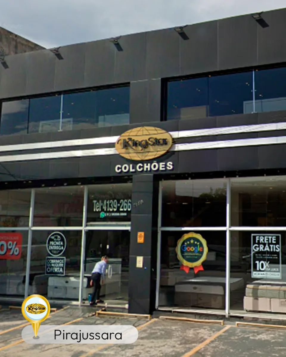 Fachada da loja King Star Colchões Pirajussara