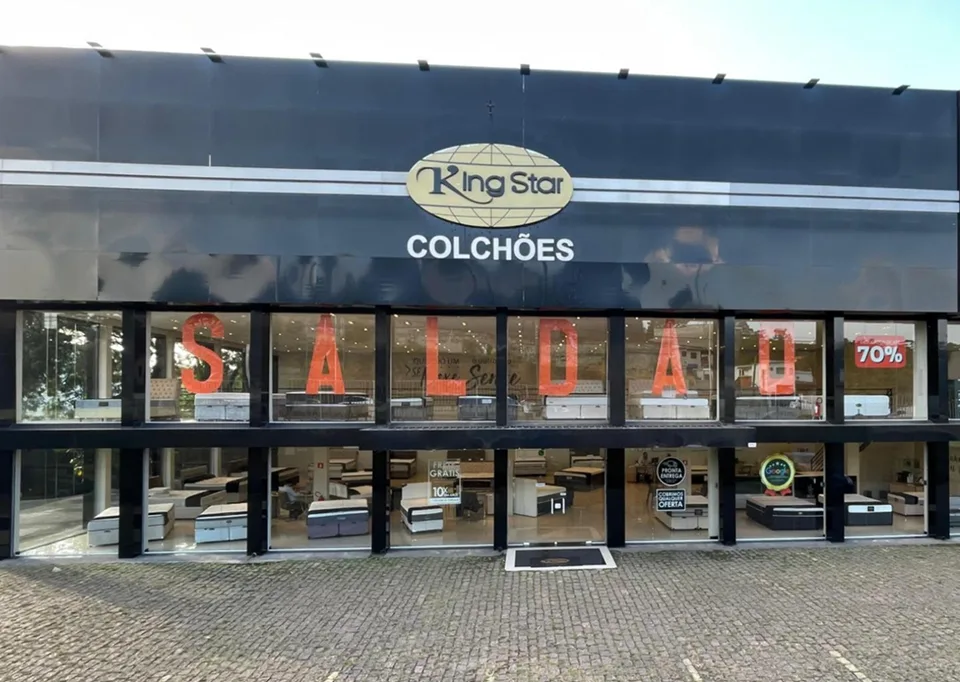 Fachada da loja King Star Colchões Raposo Tavares