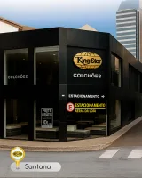 Fachada da loja King Star Colchões Santana